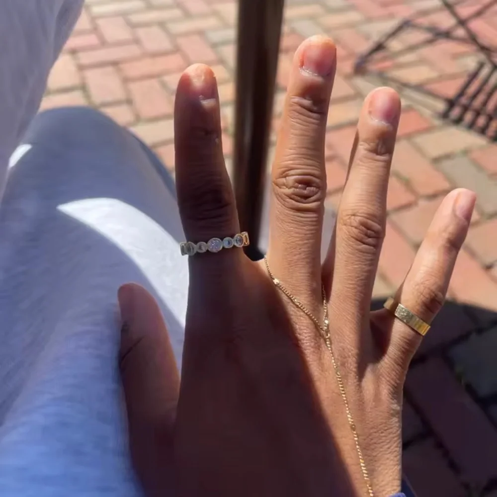 Celeste Gold Bezel Diamond Ring - Picture 4 of 12